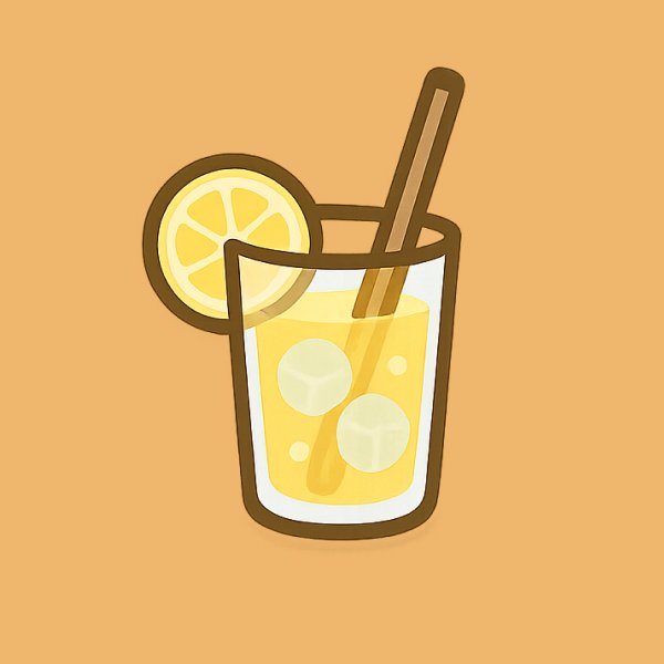 A catbear serving lemonade