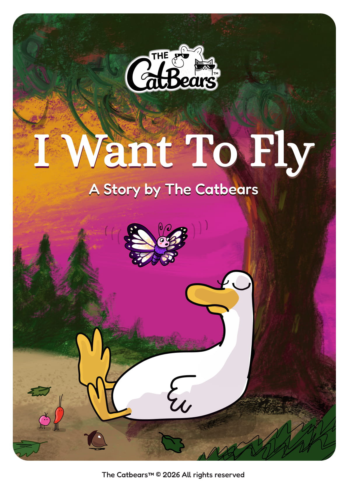 I Want To Fly social story PDF cover, a duck who learns to ask for help
