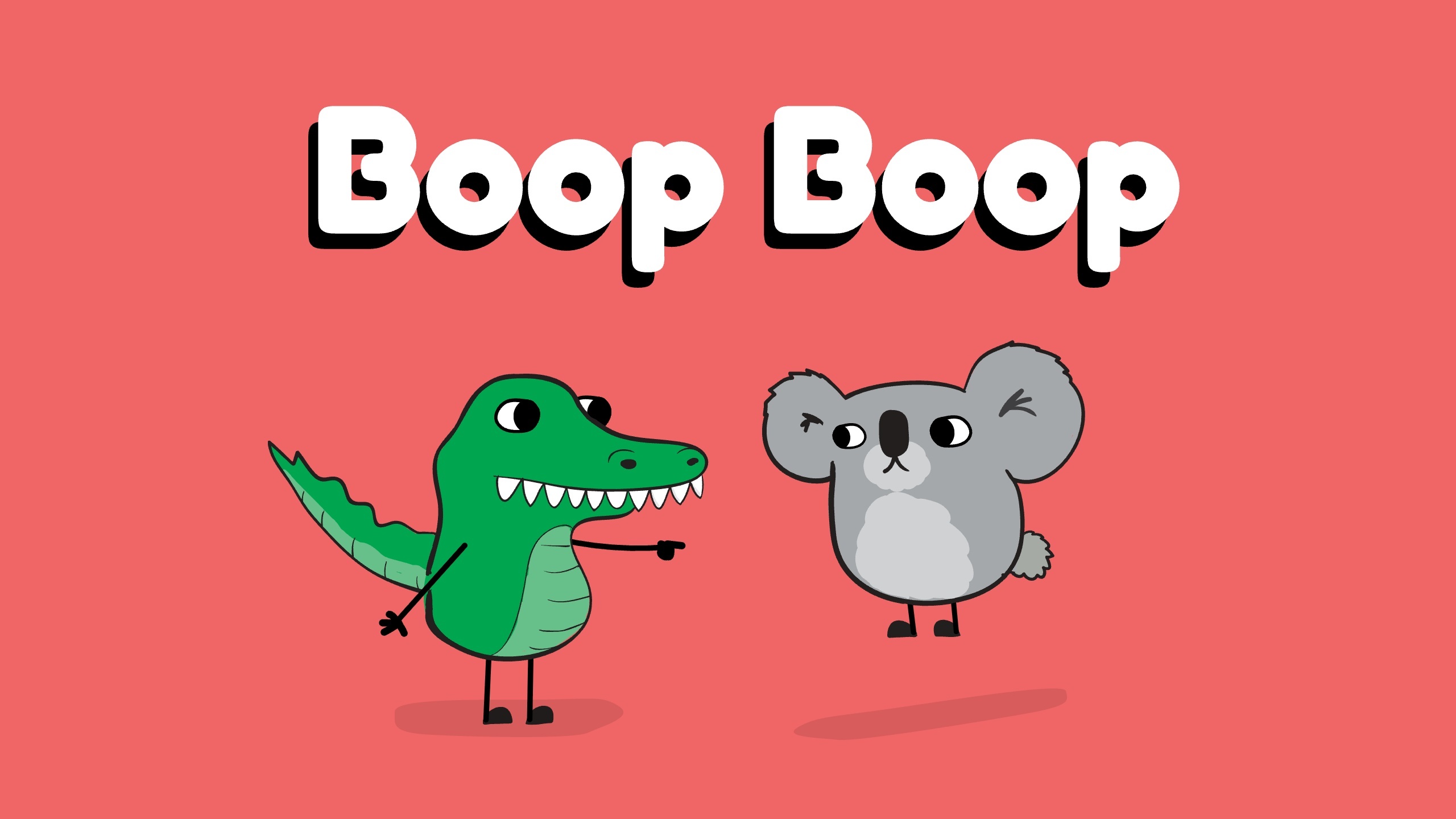 Jordy and Meek from the Catbears in Boop Boop, a free SEL game about setting a boundary with a friend